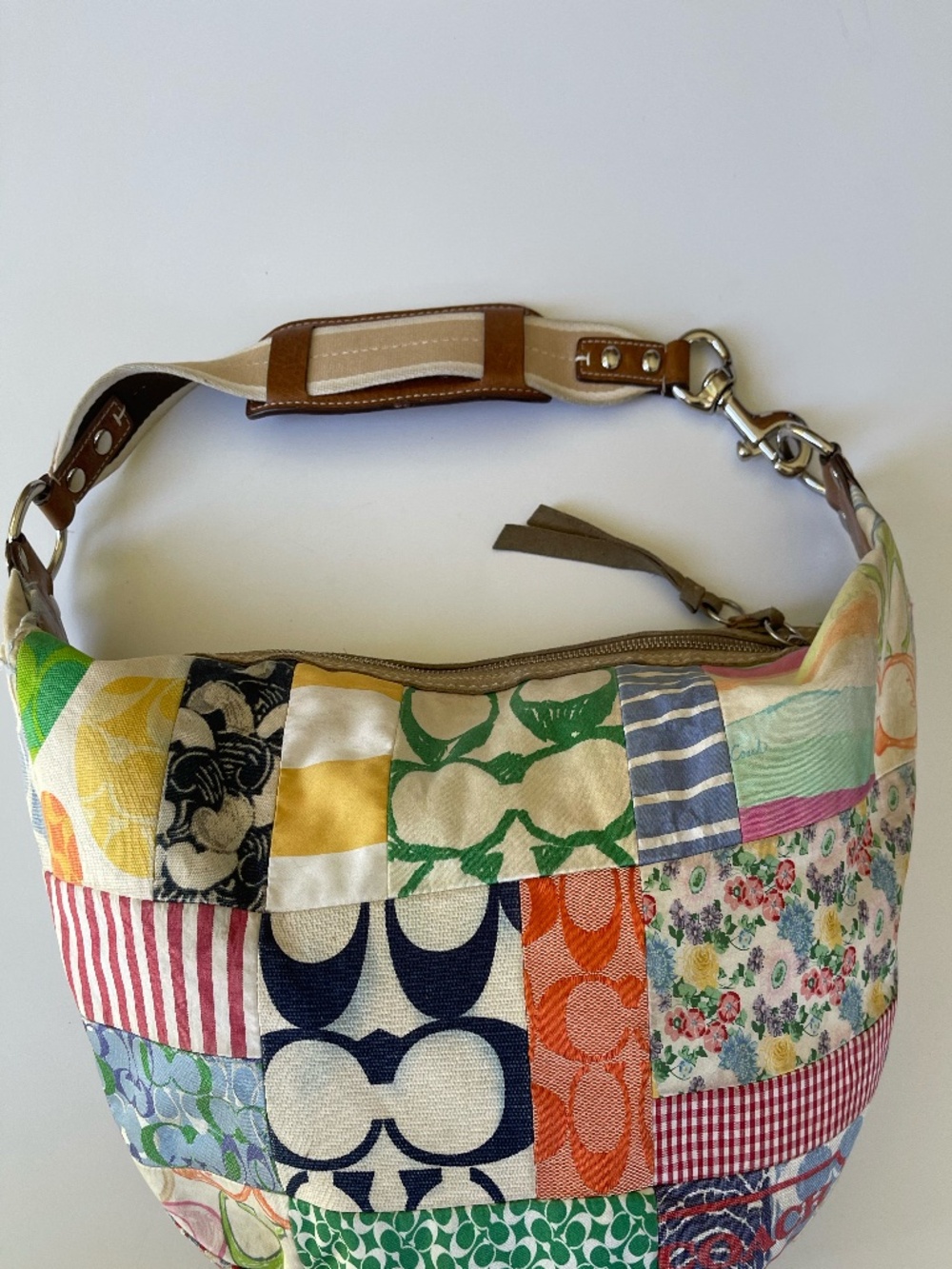 Coach Vintage Y2K Patchwork Hobo Shoulder Bag Style M0673-10441 - Picture 2 of 13